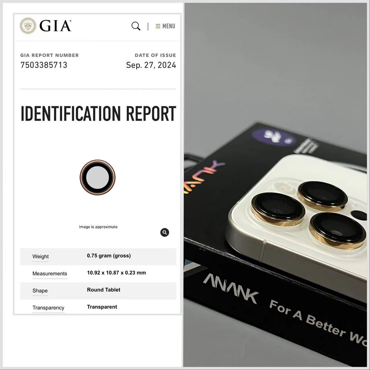 ANANK 適用 iPhone 16 Pro / Pro Max 藍寶石玻璃鏡頭膜：極致保護，清晰視界