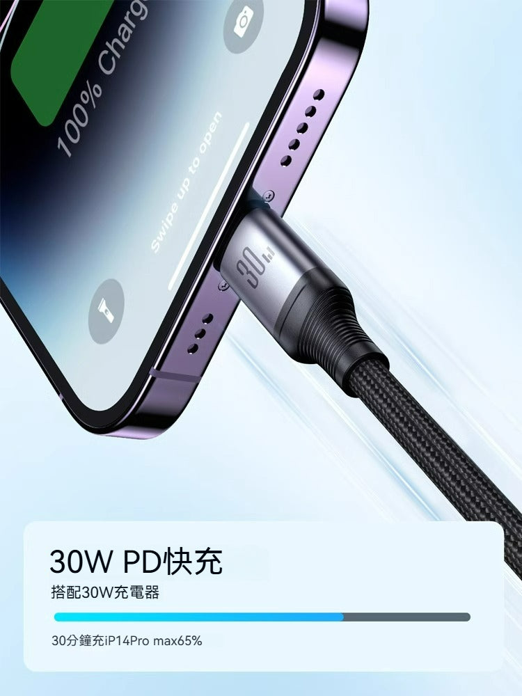 Joyroom S-A18 3呈1充電數據線｜3.5A快充｜1米｜Lightning/Micro USB/Type-C通用｜10000次彎折測試