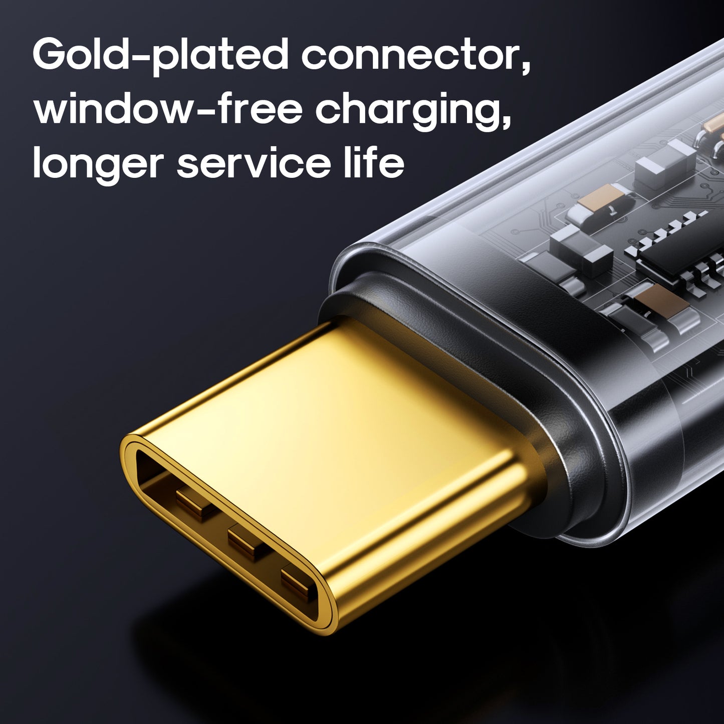 JoyRoom 星際鍍金系列 USB to Type-C 1.2米 鍍金快充數據線 UC027A12