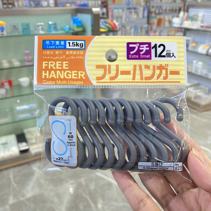 KM 827隨意S鈎12枚入(顏色隨機）