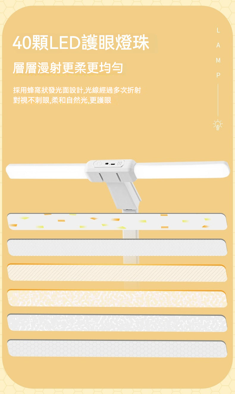 🌟 可拆卸雙頭折疊可調LED台燈 886 | 多功能護眼燈震撼登場！ 🌟