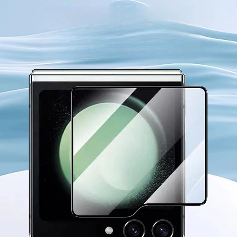 Samsung Z Flip 5 高清玻璃貼（外屏）：無縫貼合，全屏覆蓋，4K高清