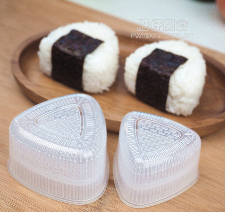 KM No.6048 三角形壽司飯糰模具｜1大1小套裝｜DIY親子料理｜兒童小食必備