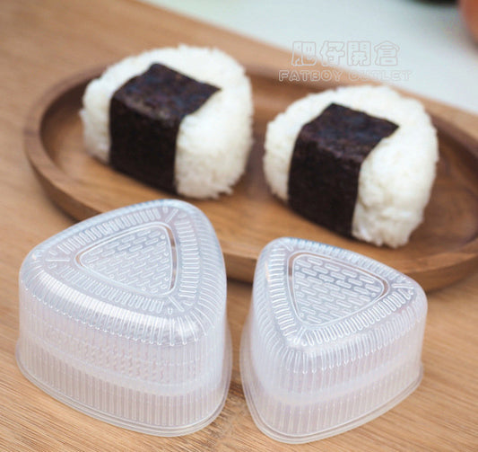 KM No.6048 三角形壽司飯糰模具｜1大1小套裝｜DIY親子料理｜兒童小食必備