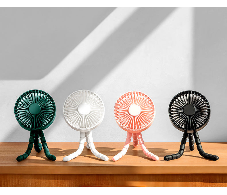 三腳架自動搖頭風扇 GXZ-F1017 八爪魚電風扇 迷你電風扇 小風扇 嬰兒車小風扇