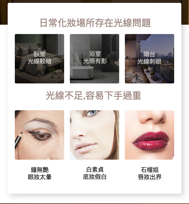 高清金屬支架圓形美妝鏡：打造完美妝容的秘密武器