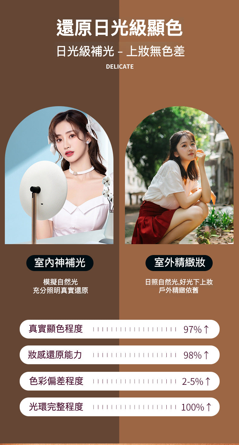 高清金屬支架圓形美妝鏡：打造完美妝容的秘密武器