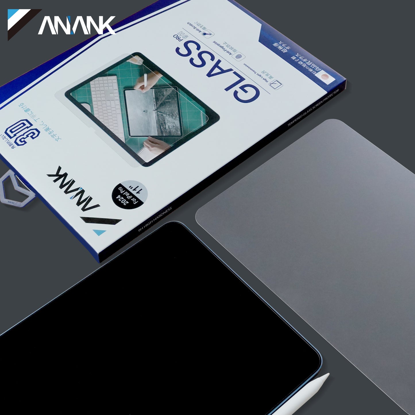 ANANK iPad Air/Pro 2024日本原料繪圖類紙膜玻璃貼：讓您的 iPad 變成素描本，享受真實紙質感觸的繪畫樂趣