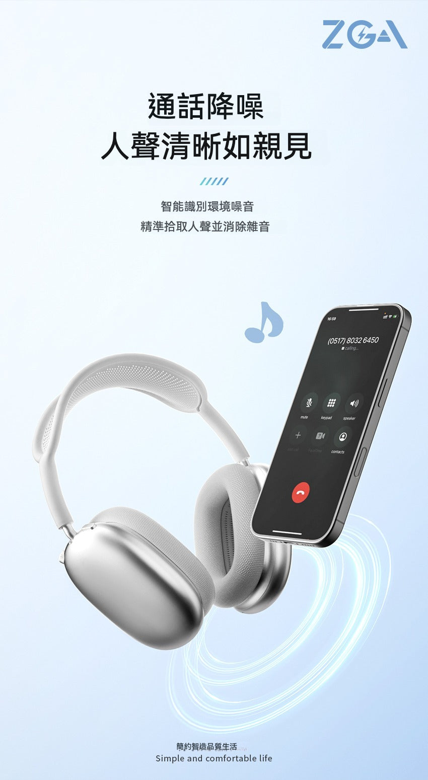ZGA ZGAPods Max 頭戴式藍牙降噪耳機 產品圖 4
