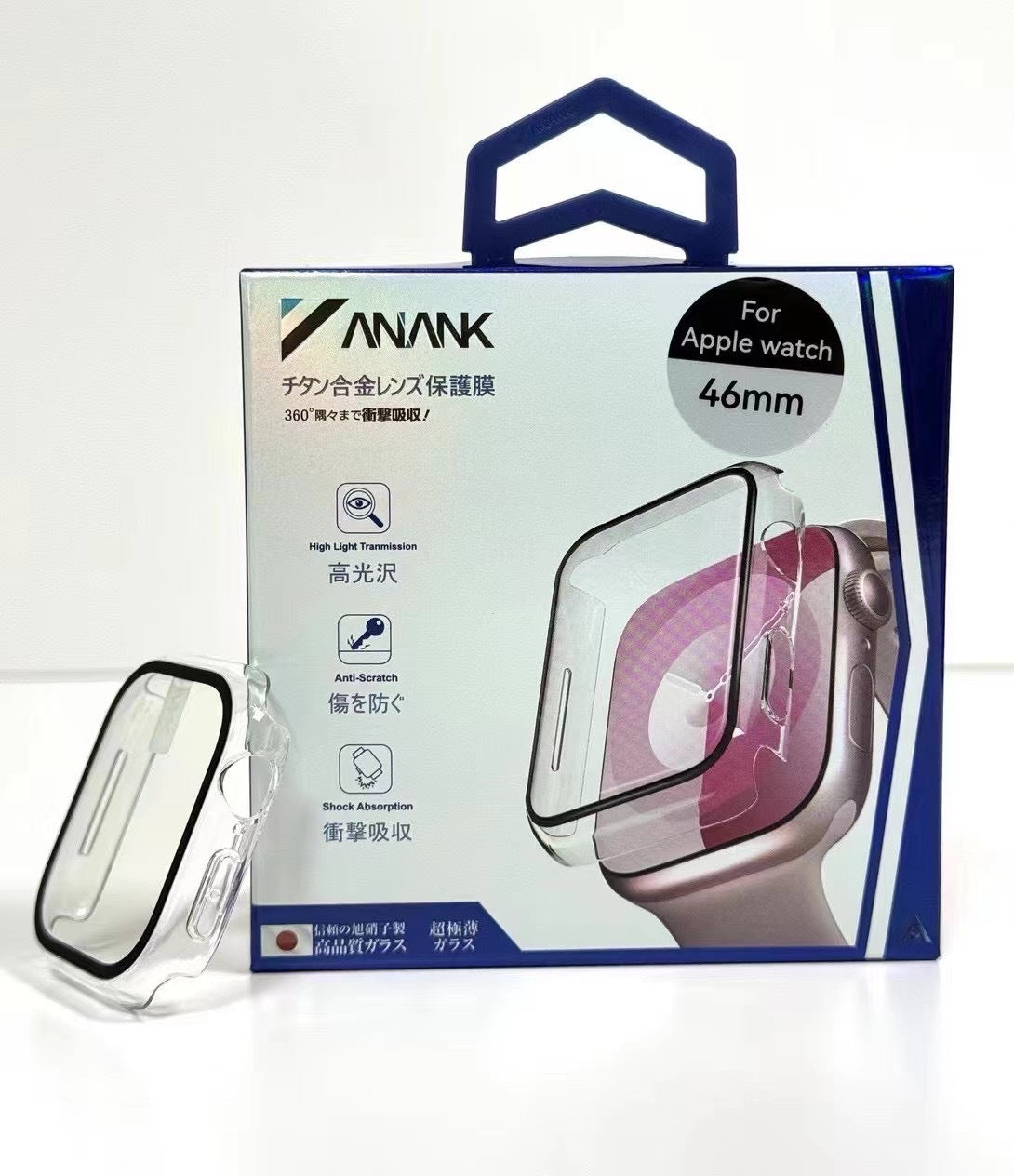ANANK Apple Watch S10 42MM/46MM 一體式保護殼（玻璃膜＋保護框）