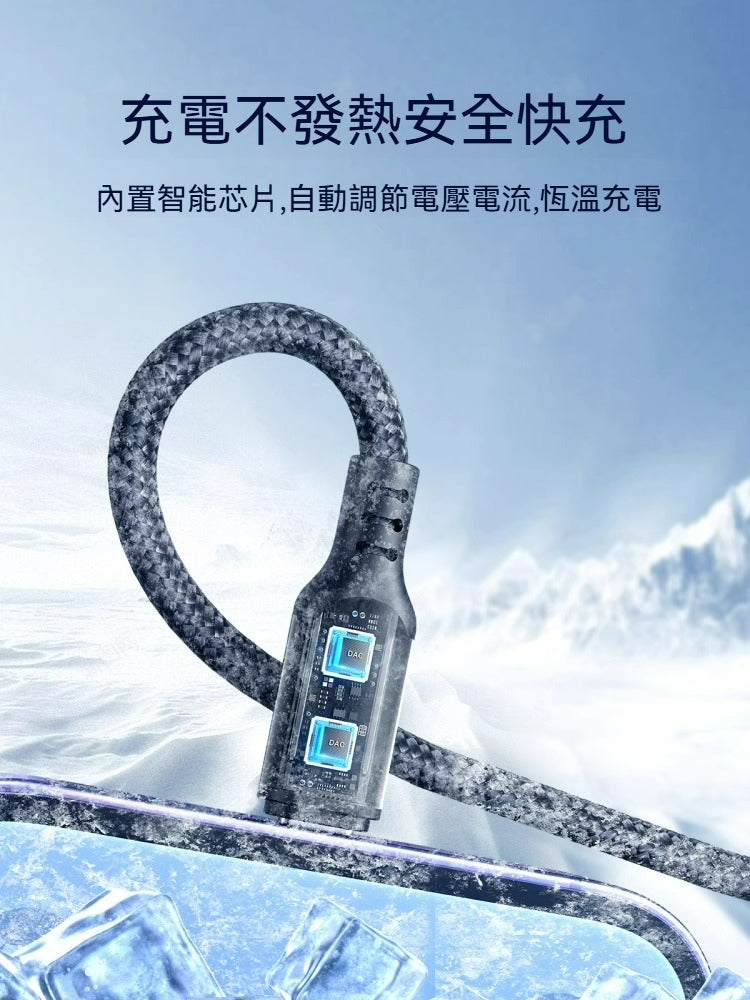 Joyroom S-A18 3呈1充電數據線｜3.5A快充｜1米｜Lightning/Micro USB/Type-C通用｜10000次彎折測試