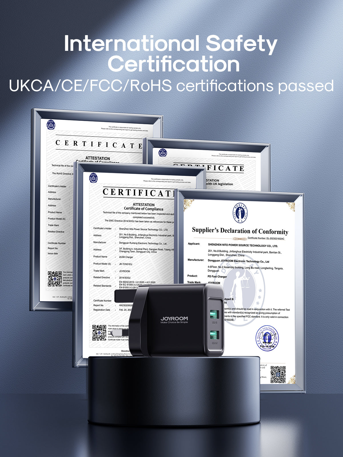 JoyRoom TCN01 2.4A 全新 雙 USB Mini 快充插頭