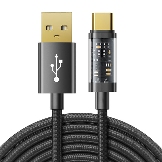 JoyRoom 星際鍍金系列 USB to Type-C 1.2米 鍍金快充數據線 UC027A12