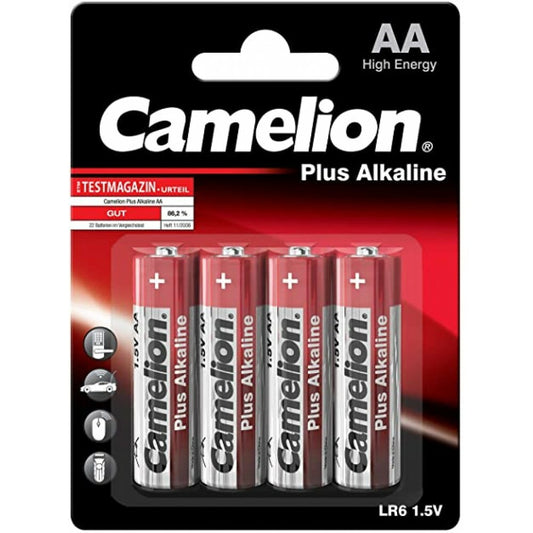 CAMELION PLUS ALKALINE LR6 AA 鹼性電池 (4粒, 卡裝)