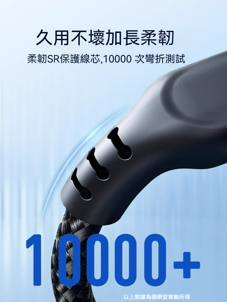 Joyroom S-A18 3呈1充電數據線｜3.5A快充｜1米｜Lightning/Micro USB/Type-C通用｜10000次彎折測試