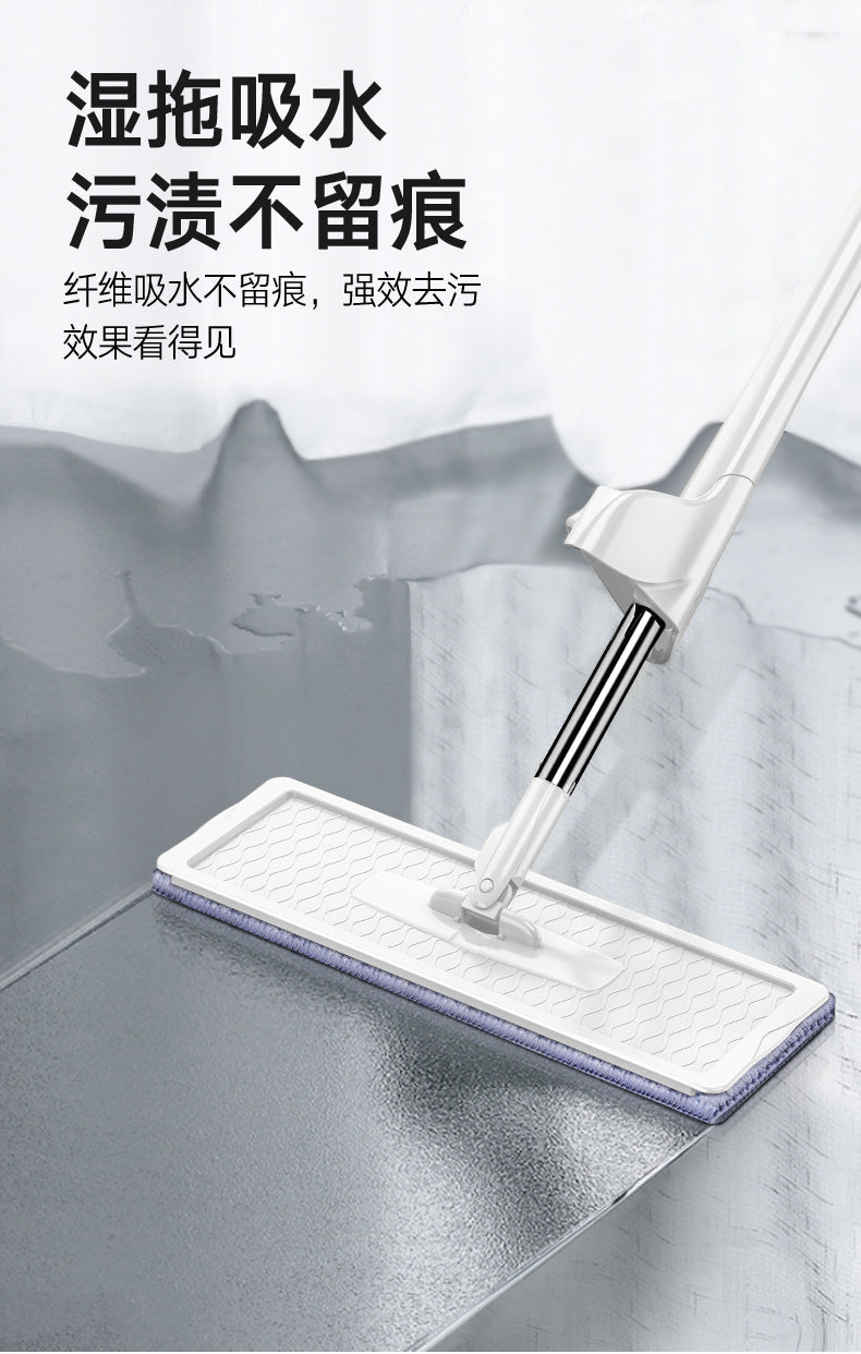 免手洗平板拖把+可折疊拖把桶: 最佳清潔解決方案