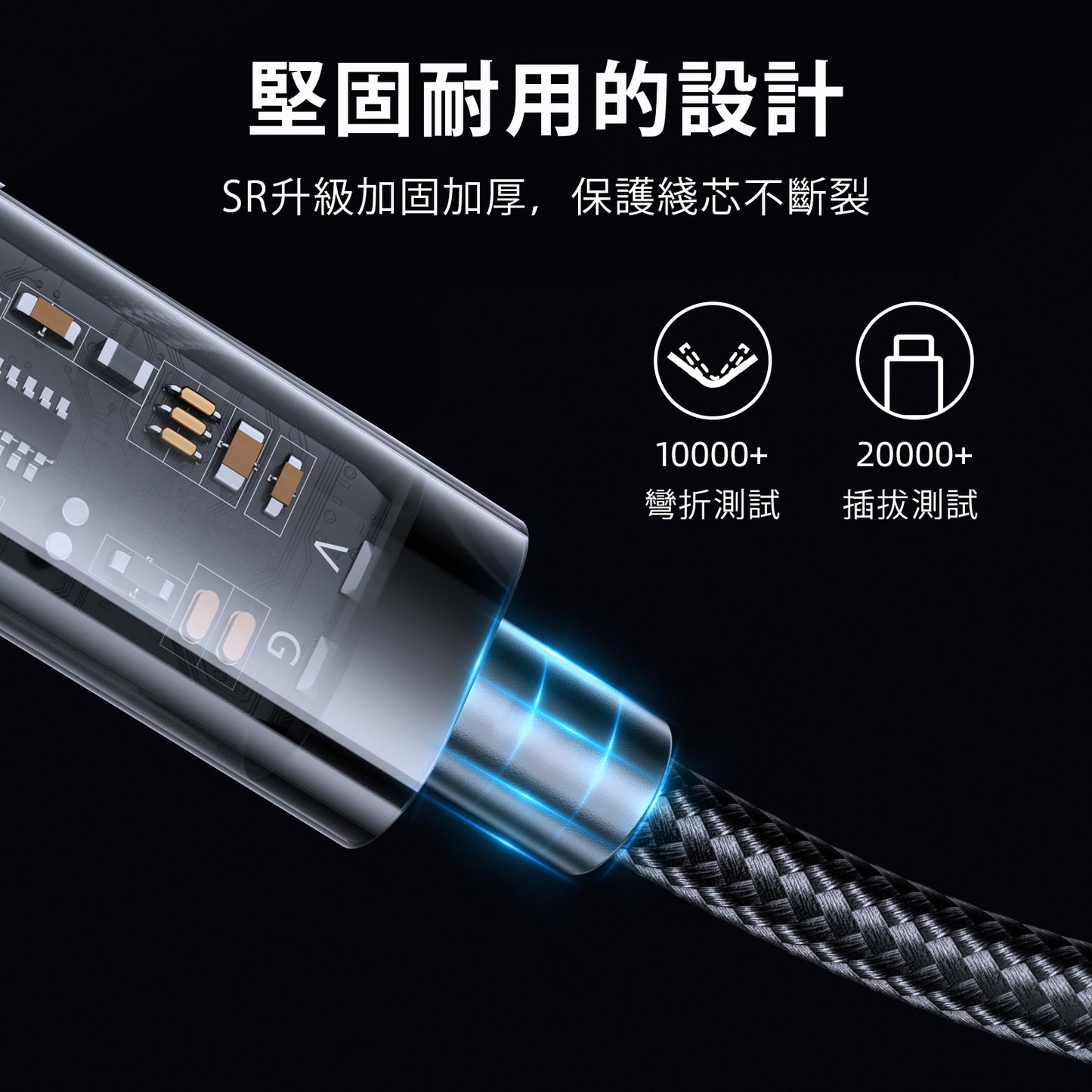 JoyRoom USB-A to Type C 1.2米 3A 快充數據線
