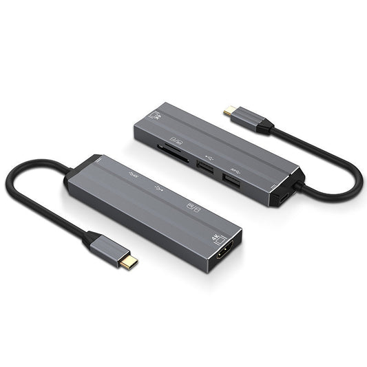 Type-C Hub 4 in 1｜HDMI 4K + USB + SD/TF讀卡 + PD 100W｜適合 MacBook 及 Switch