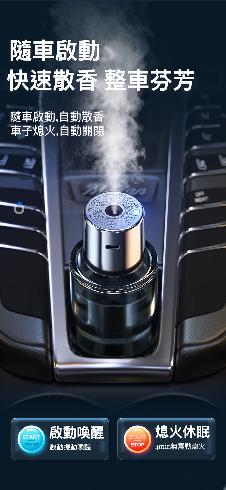 高效噴霧車載香薰儀：讓您的駕駛體驗更加舒適