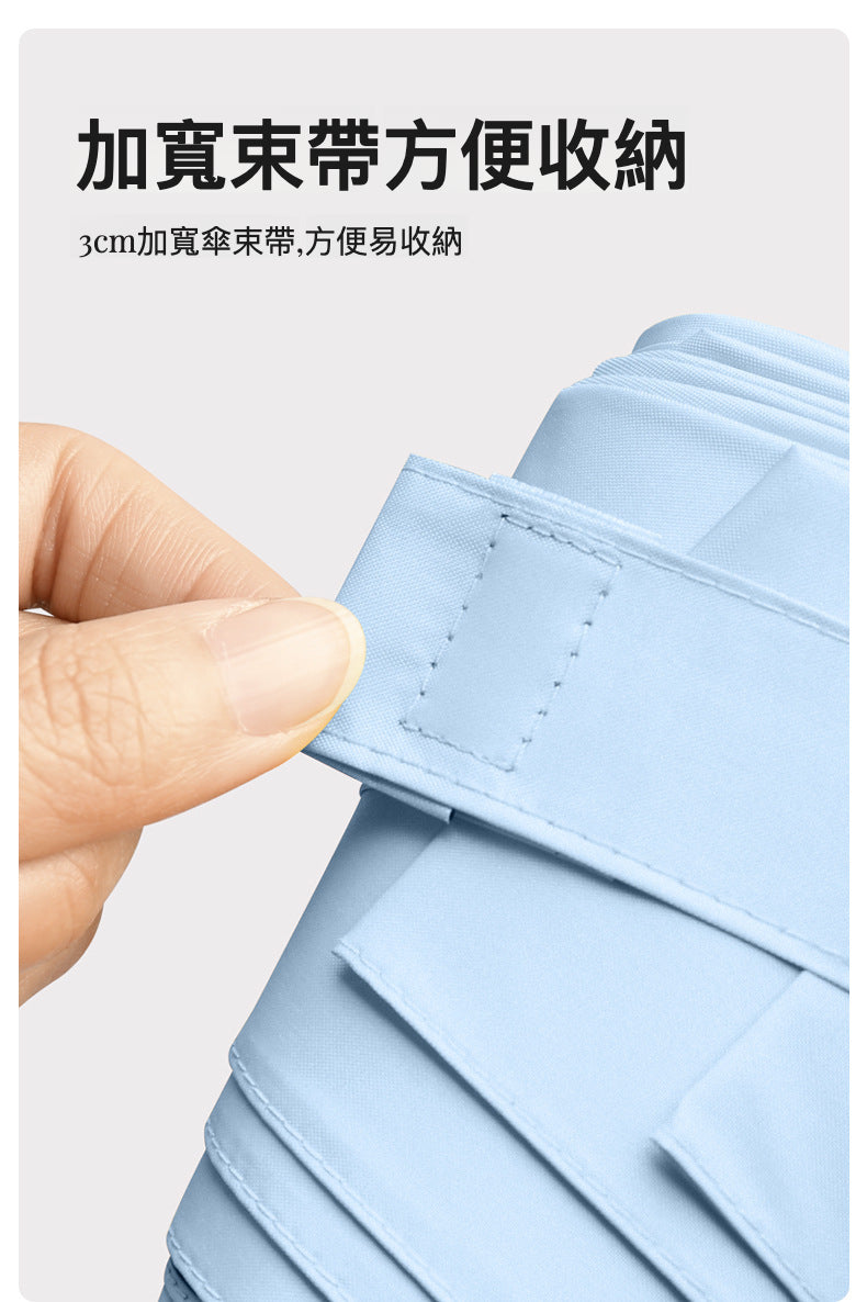 隨身系列六折傘 UPF50+ 纖薄迷你扁傘：輕盈便攜的防曬利器